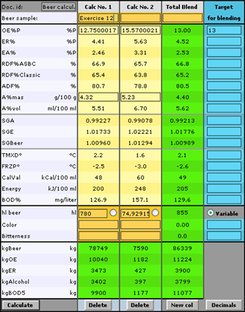 The Scandinavian Beer Calculator exercise 12 screenshot