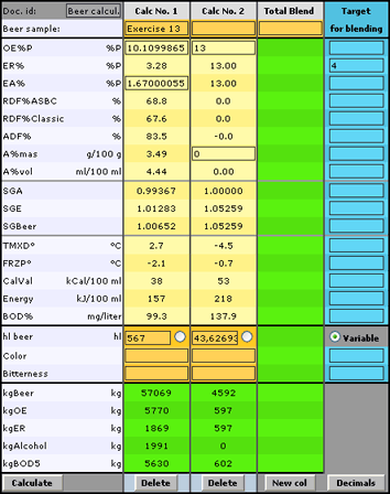 The Scandinavian Beer Calculator exercise 13 screenshot